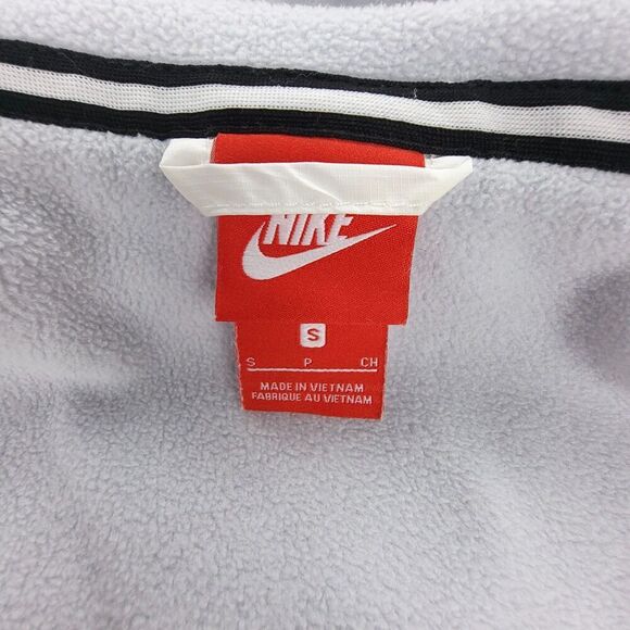 NIKE Winterized Windrunner Zip Up Jacket Fleece Ripstop Hoodie Small White Gold - Picture 2 of 11